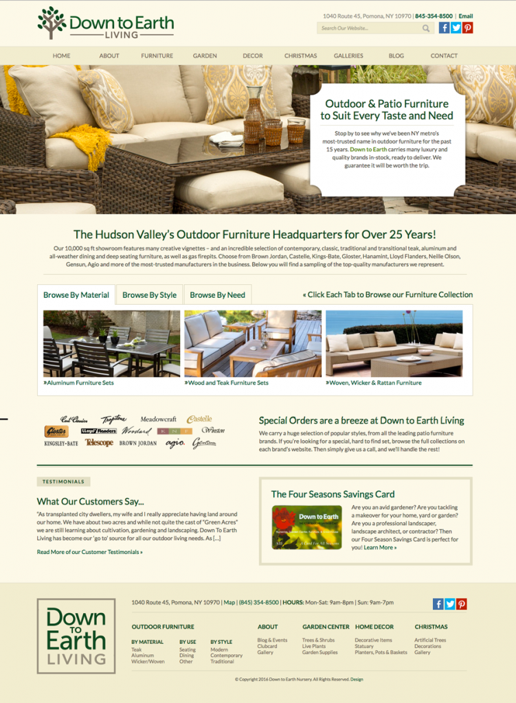 DTE Living Furniture Page
