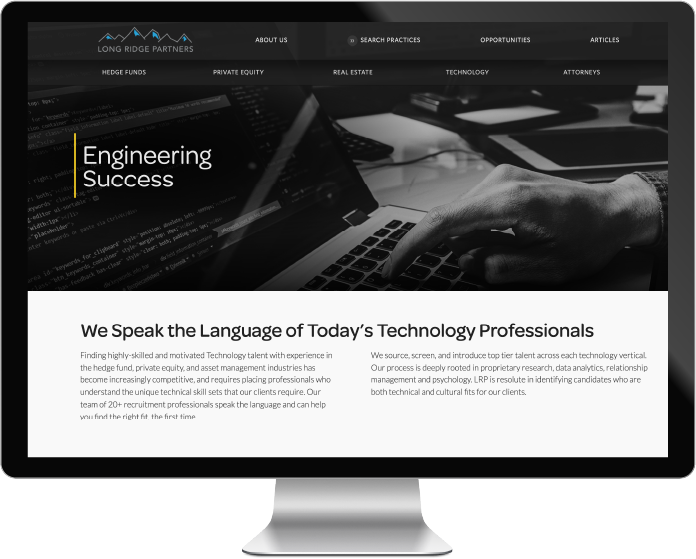 Long Ridge Partners Website Design and Development